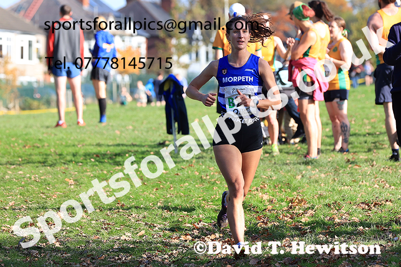 Senior women, 2024 Northern Cross Country Relays, Graves Park, Sheffield.   Photo: David T. Hewitson/Sports for All Pics